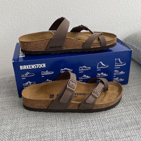 Birkenstock Mayari Mocca Sandal Size 7 or 7.5 Narrow - Picture 3 of 8